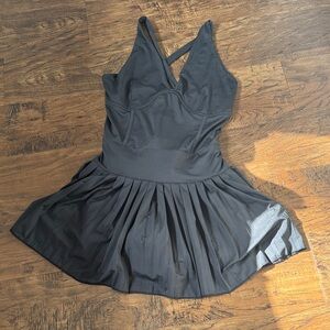 Gold Hinge Pleated Dress